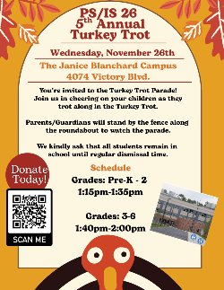Turkey Trot Schedule